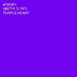 #7203F1 - Purple Heart Color Image
